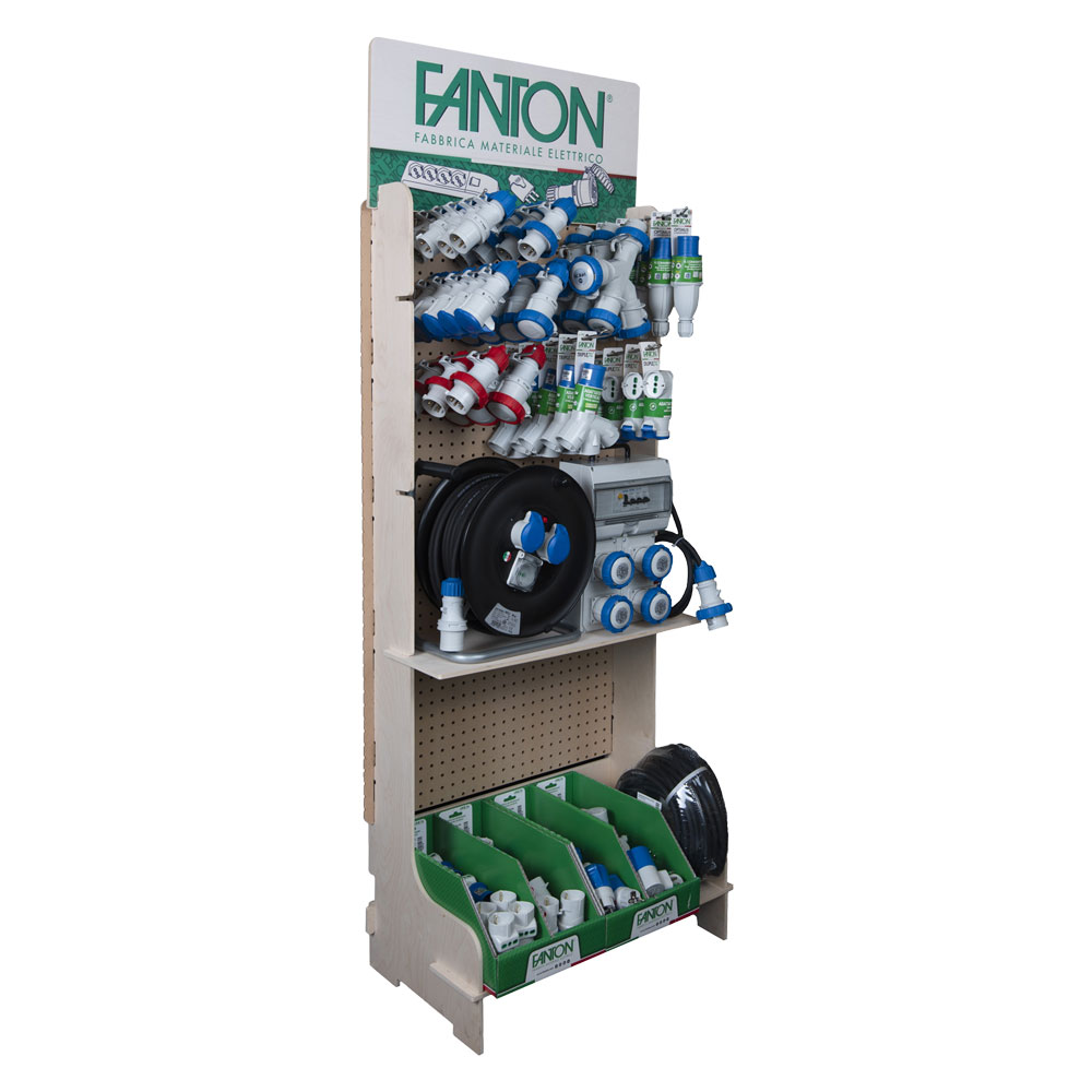 ESPOSITORE MATERIALE ELETTRICO CIVILEINDUSTRIALE 112 pezzi misti