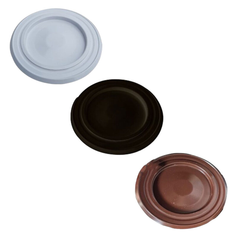 ROSONE VERNICIATO รธ cm 10 - bianco (senza tappo)