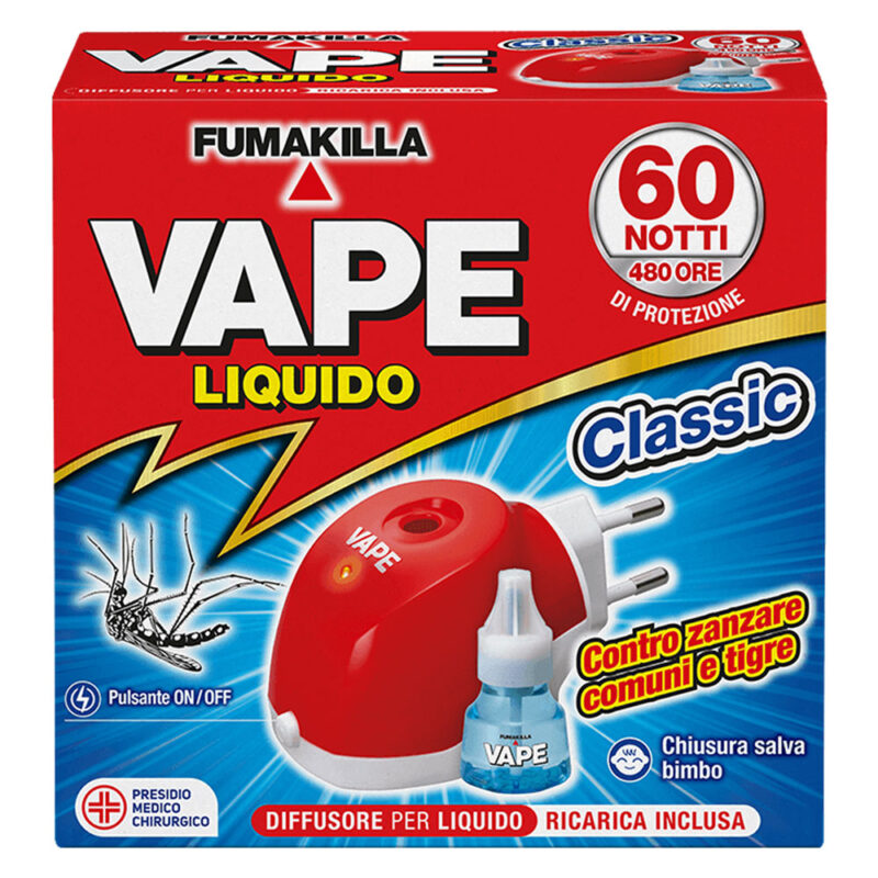 ANTIZANZARE ELETTRICO AD EMANAZIONE 'LIQUIDA' 30 ml - con 1 ricarica liquida (per 60 notti)