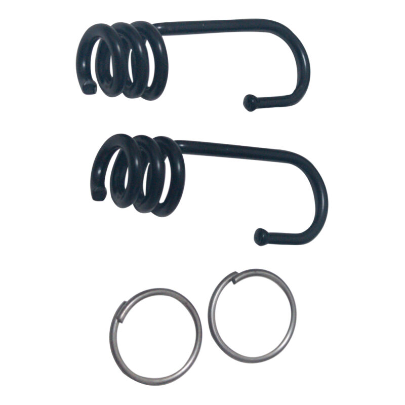 GANCI PER MOLLA ELASTICA 3,2 mm - in ferro - cf 2 pz