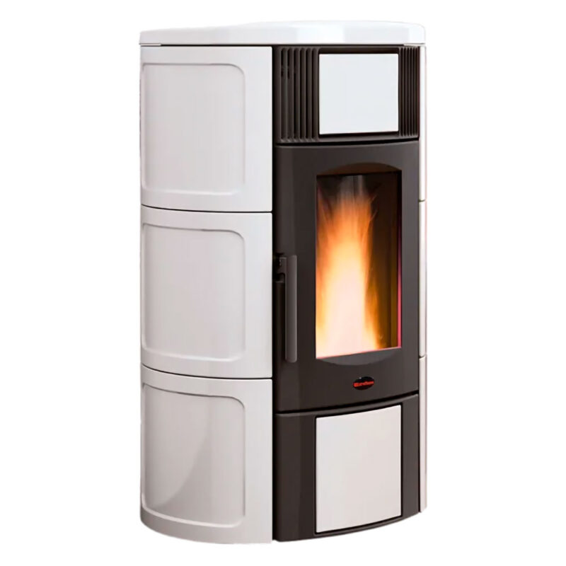 TERMOSTUFA A PELLET 'ISIDE IDRO 5.0'  19 kW - colore bianco