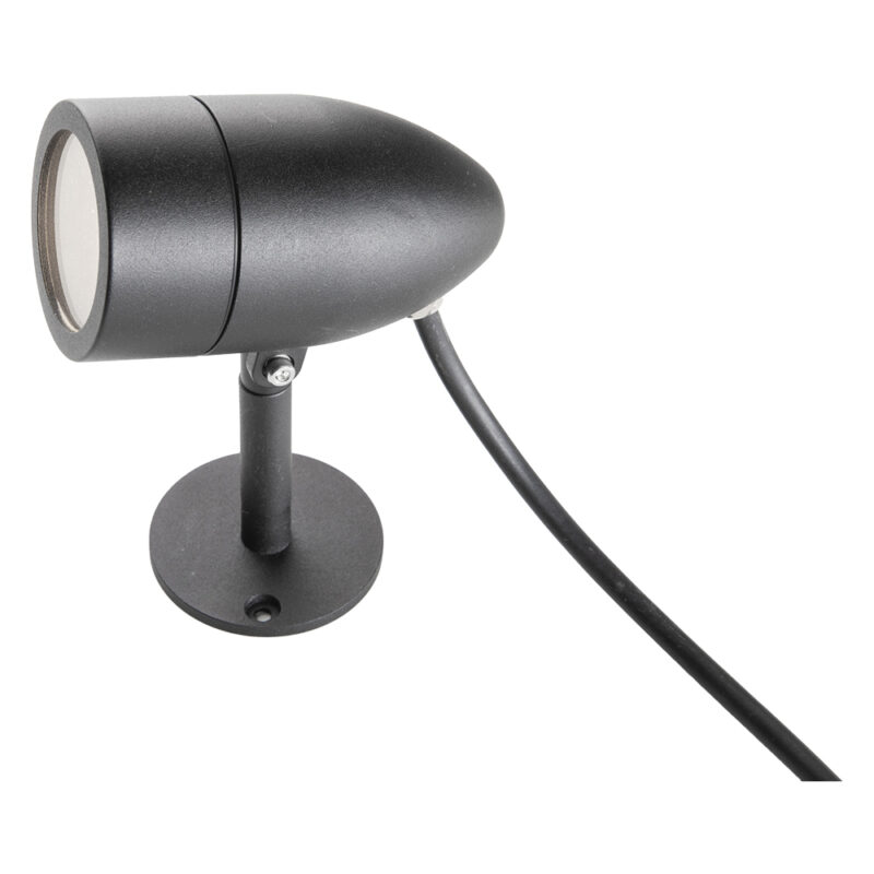 FARO DA GIARDINO ORIENTABILE 'OVI' 9 W - nero