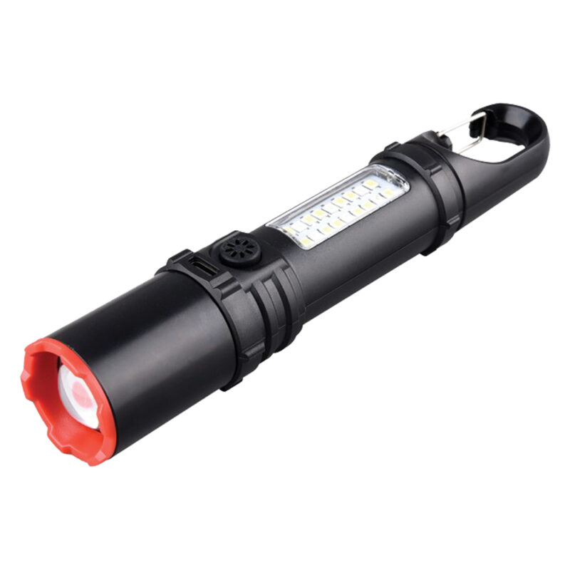 TORCIA LED RICARICABILE 'MAGNUM' 3 W - lm 250 - con laterna laterale