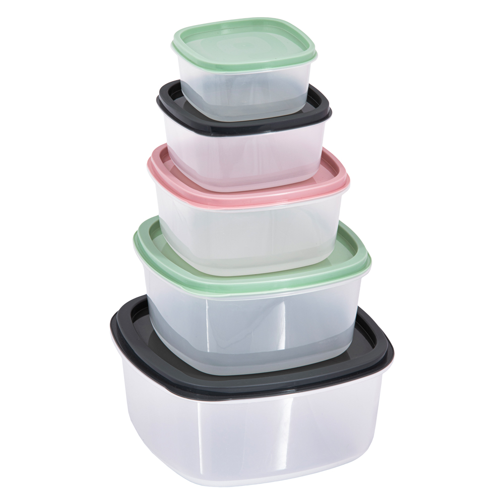 CONTENITORE PER ALIMENTI QUADRATO 'KEEPER' pz. 5