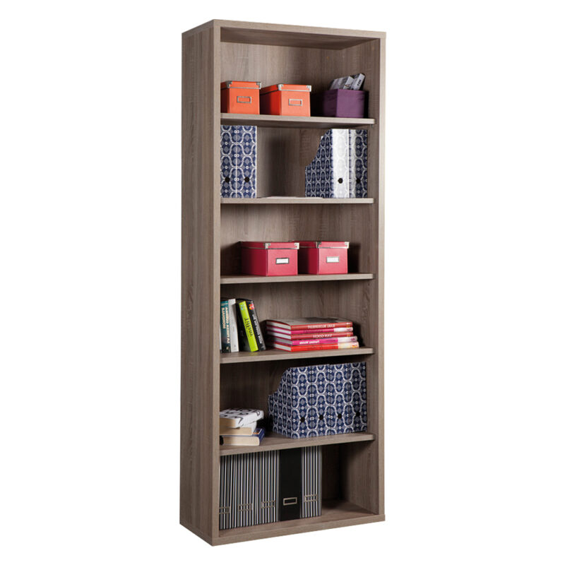 LIBRERIA 6 RIPIANI LINEA 'DISEGNO' 6 rip.-cm.35 x 81 x h.217,2 cemento