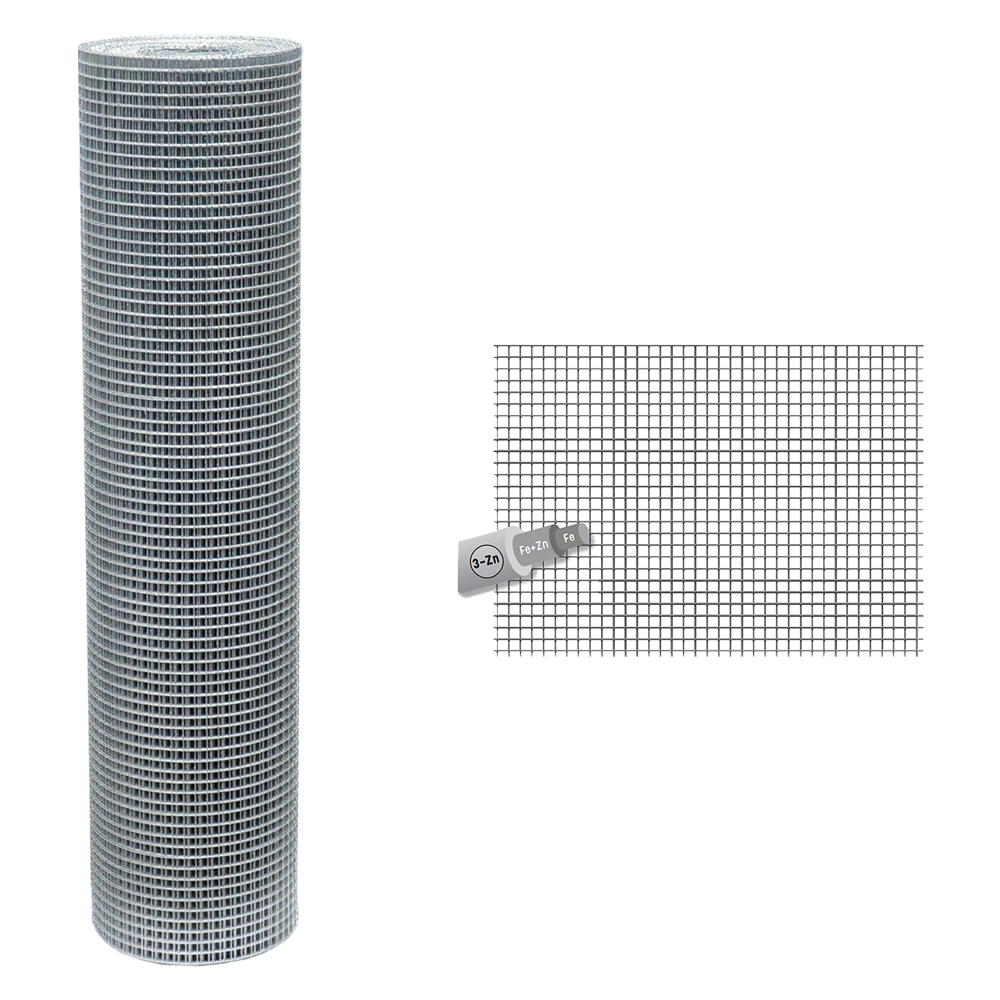 RETE ELETTROSALDATA ZINCATA 75 x 50 Filo Ø mm. 1,7 - H. cm 150