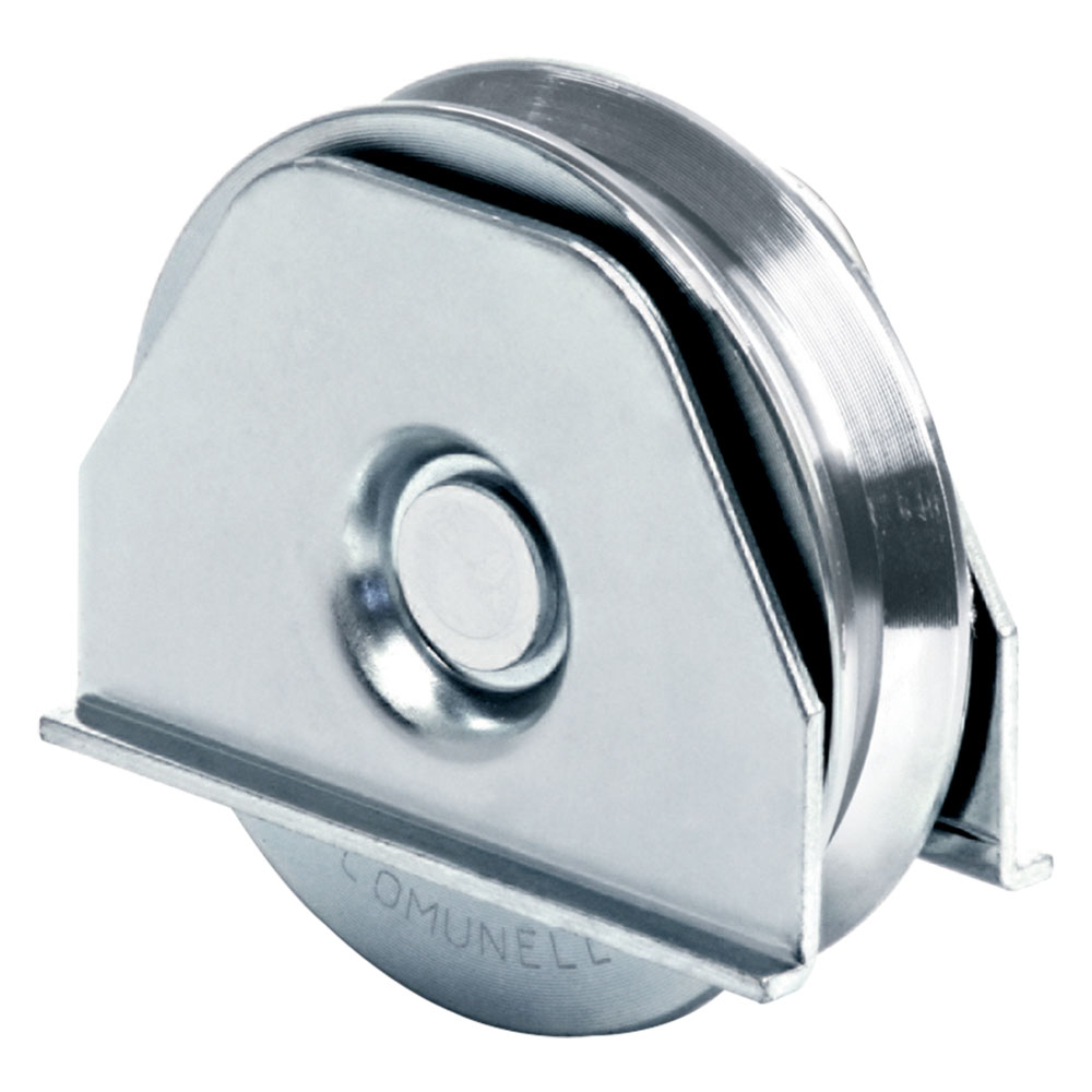 RUOTA PER CANCELLI GOLA A 'Y' ART. 330Y Ø 117 - portata 220 kg