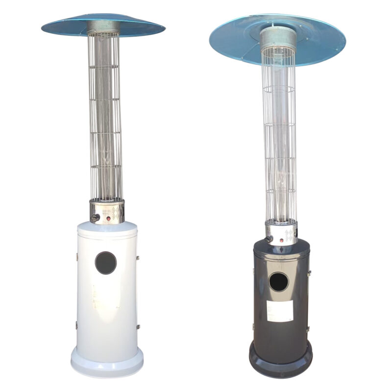 STUFA AEREA CILINDRICA 12,5 Kw - verniciata bianca