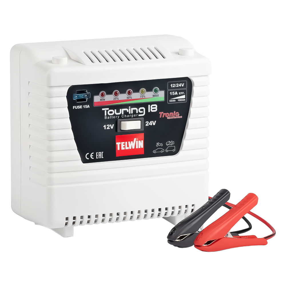 CARICABATTERIA 'TOURING 18' 12/24 V - 230 V - 1 PH 50/60Hz