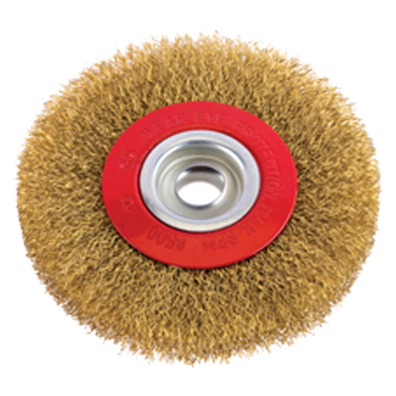 SPAZZOLA CIRCOLARE PER MOLA ร mm 100 - foro mm 13