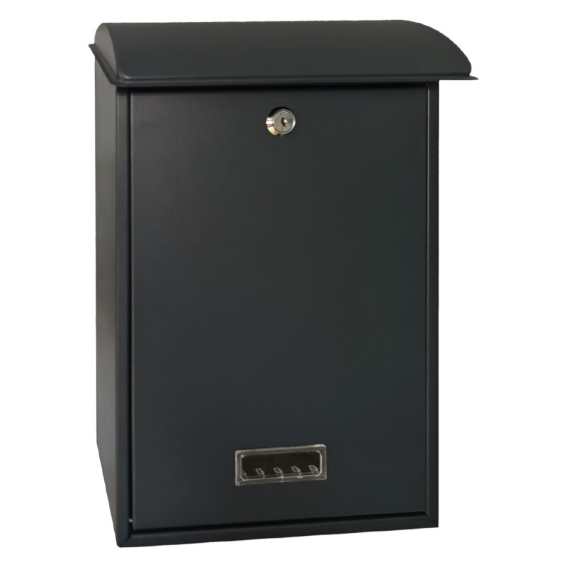 CASSETTA POSTALE 'LILLA' cm 27 x 12 x h 40,5 - grigio acciaio