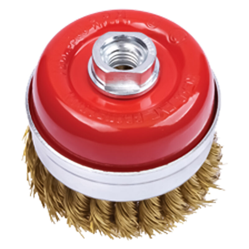 SPAZZOLA A TAZZA PER SMERIGLIATRICE ร mm 75 - foro M 14