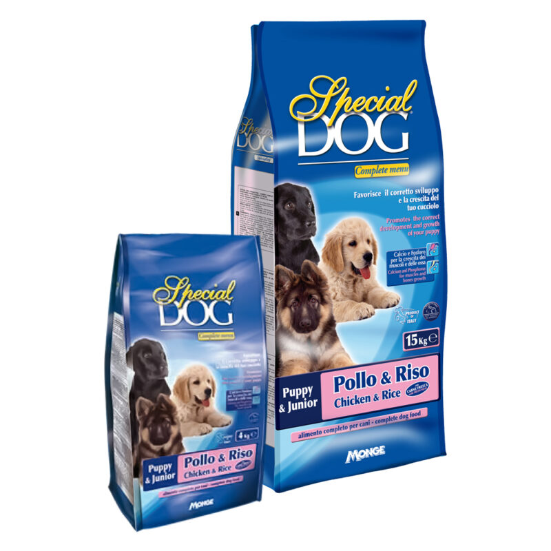 CROCCHETTE PER CANI JUNIOR 'SPECIAL DOG' pollo e riso - kg 1,5