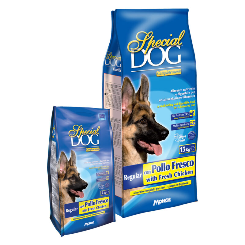 CROCCHETTE PER CANI ADULTI 'SPECIAL DOG' Regular c/pollo fresco - kg 15