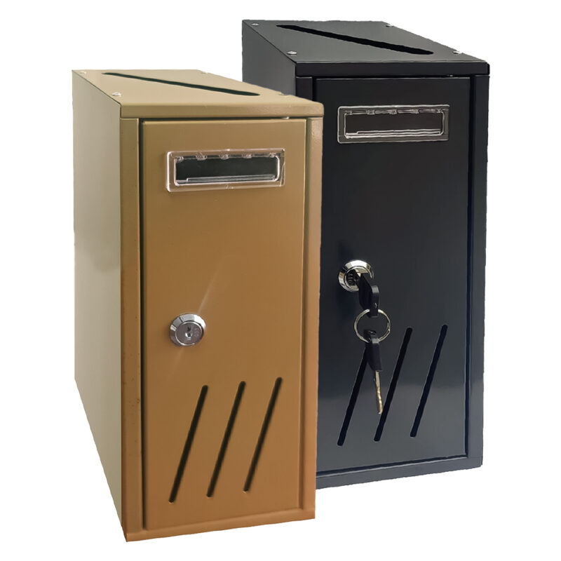 CASSETTA POSTALE SINGOLA VERTICALE 1 posto - bronzo - cm. 12x17,5x H. 30