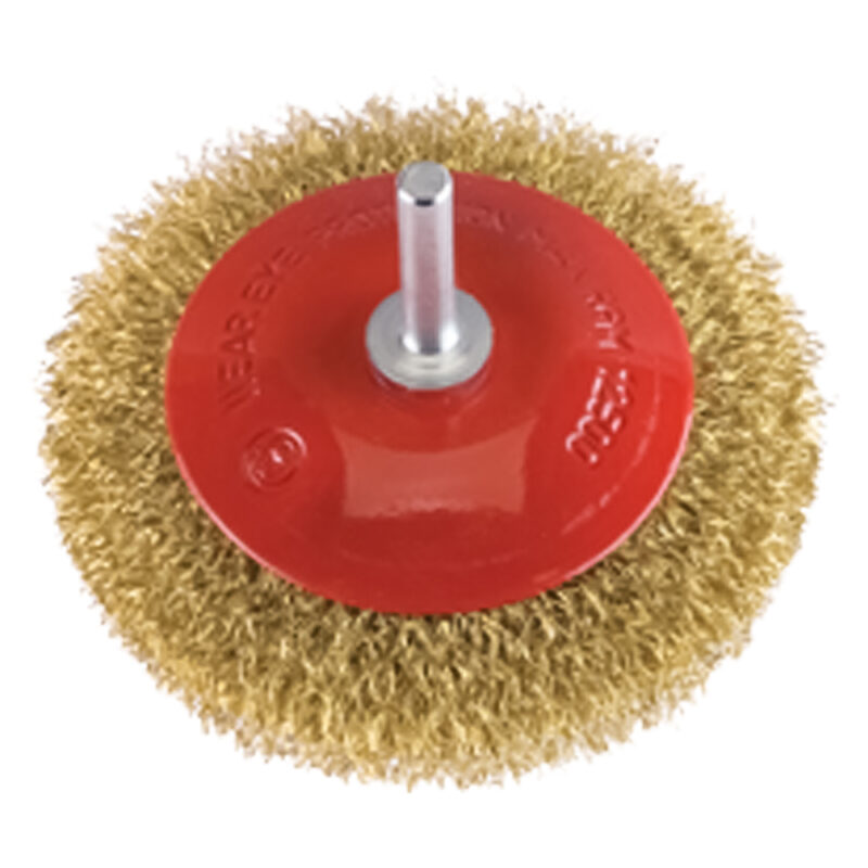 SPAZZOLA CIRCOLARE CONICA ร mm 90 - gambo mm 6