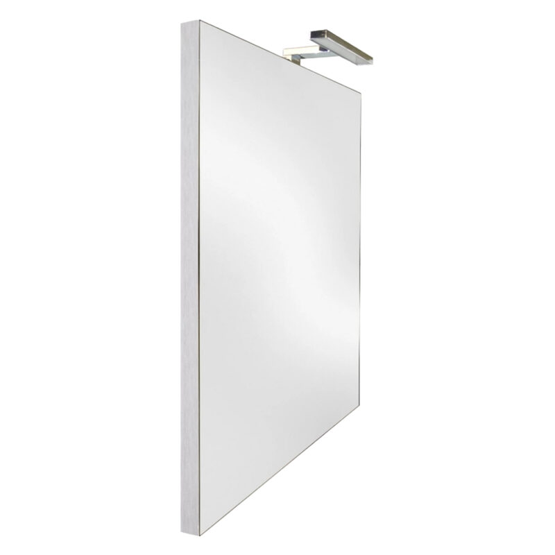SPECCHIERA DA BAGNO CON LED 'LUXERA METALLO' cm 60 x h. 80 vert. - led cm 30 - W 7