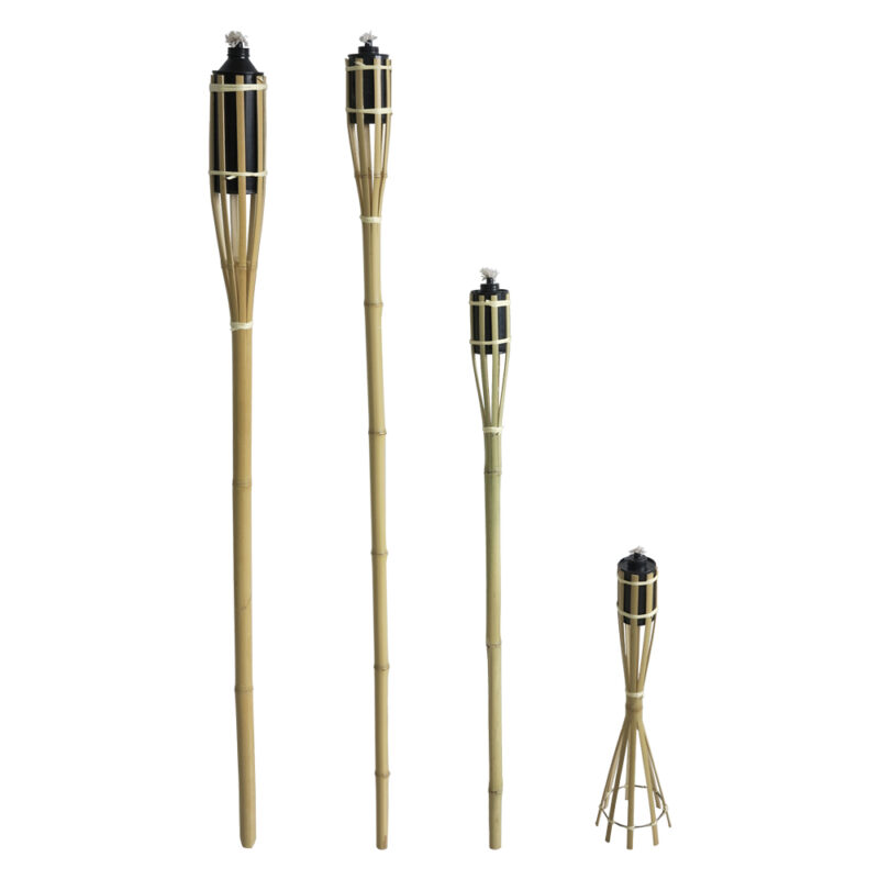 TORCIA IN BAMBU' h. cm 120 - serbatoio lt 0,2