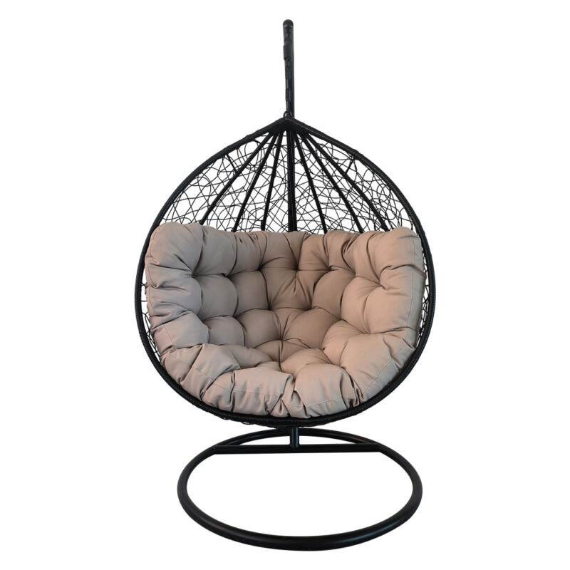 POLTRONA SOSPESA 'BAKU' cuscino grigio chiaro - monoposto