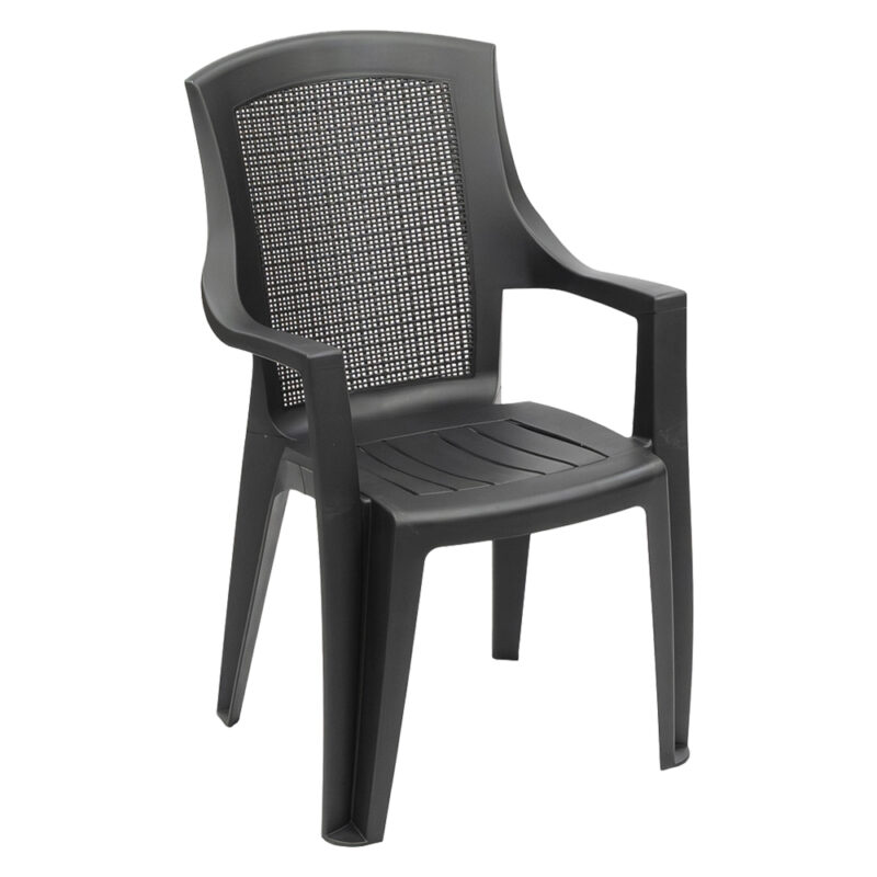 SEDIA IN POLIPROPILENE 'TRAMA' antracite