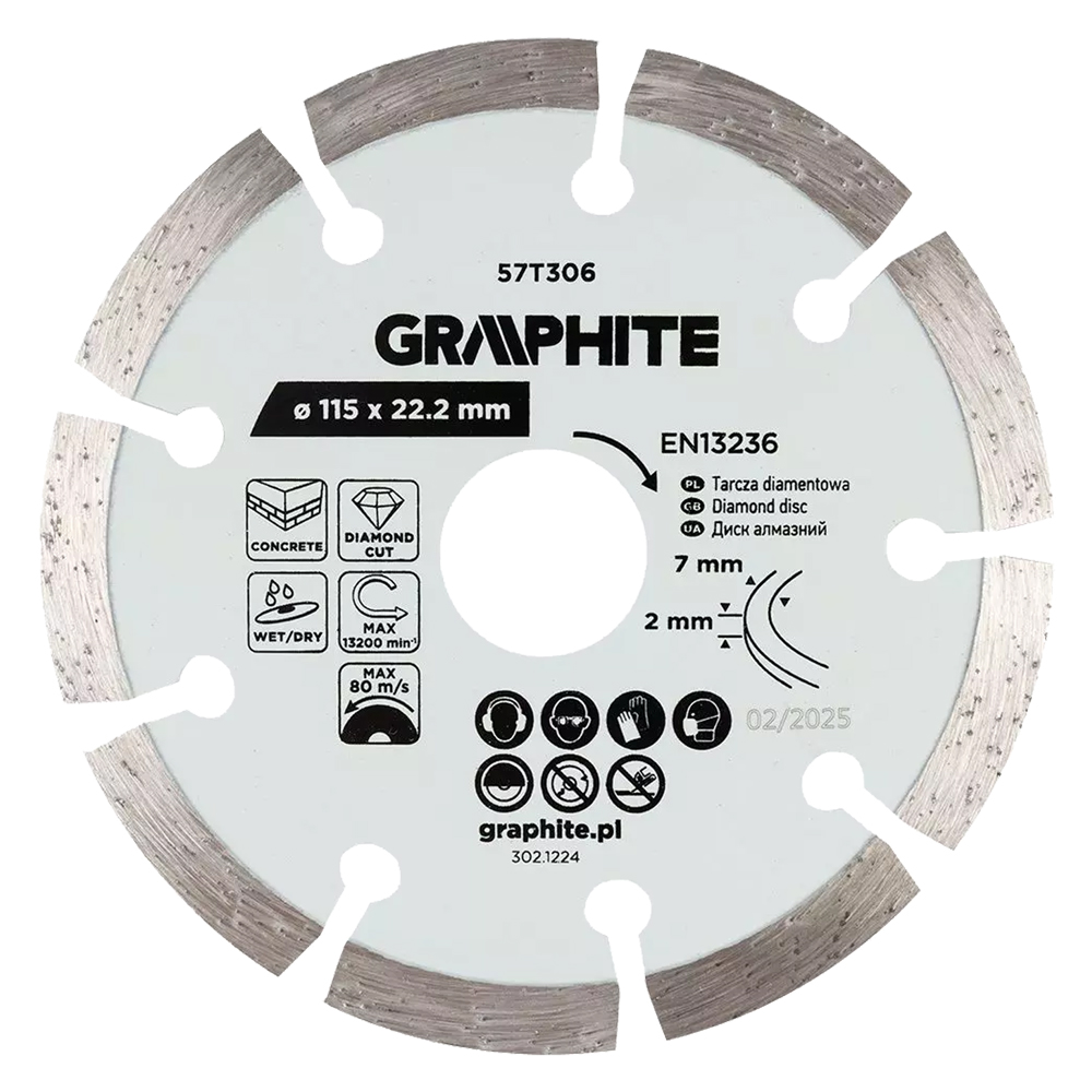 DISCO DIAMANTATO ø 115 mm - foro 22,2 mm