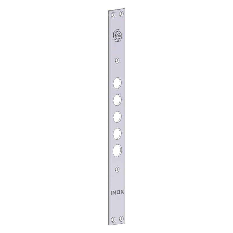 FRONTALE PER SERRATURE PORTE BLINDATE interasse mm 28 - 5 fori